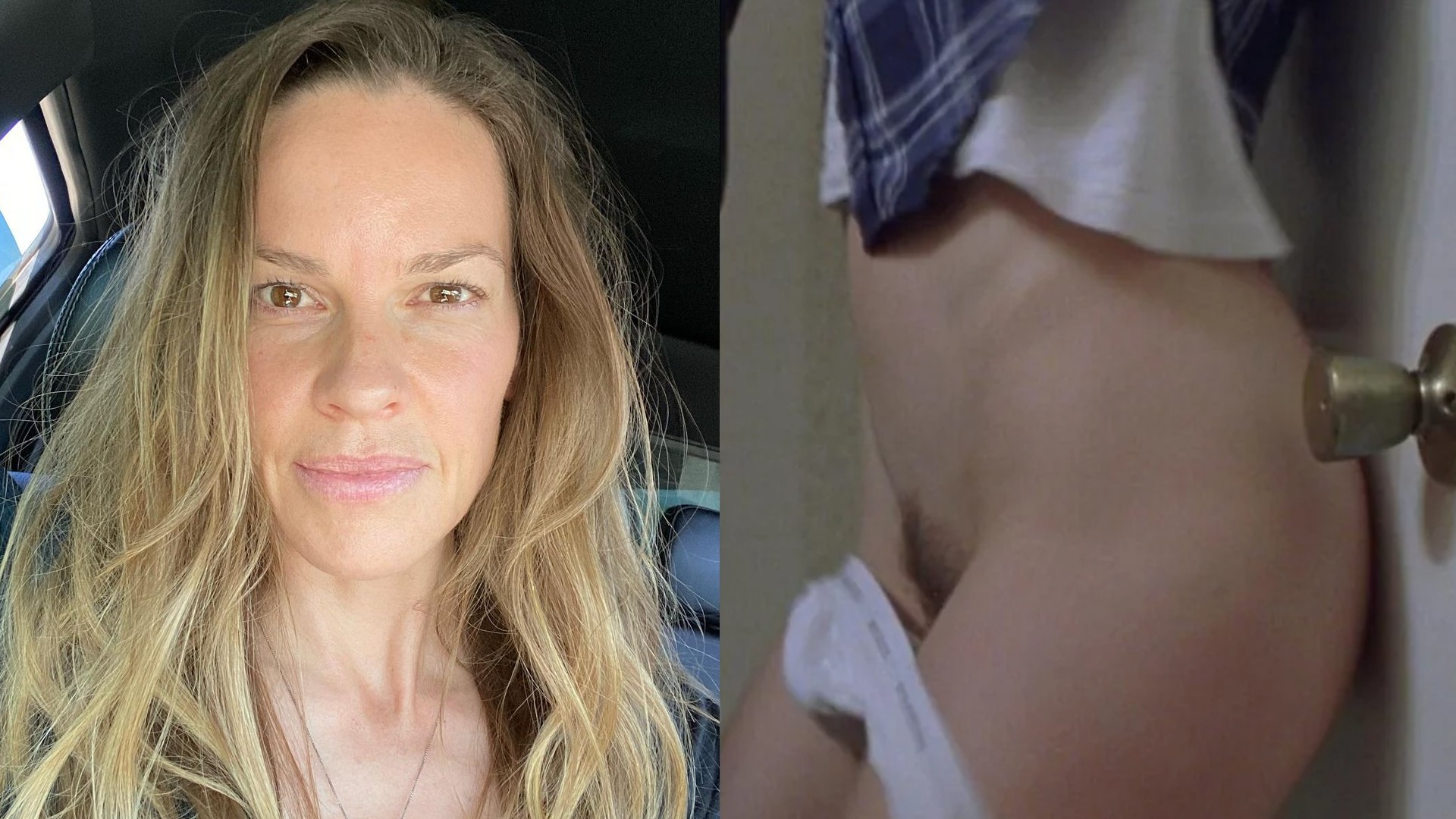 Hilary swank camel toe